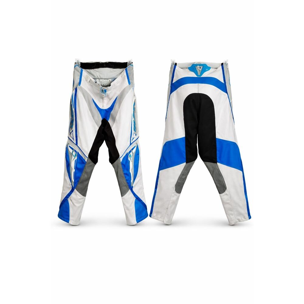 Answer Racing Motocross Pants Size 32 White Blue MX ATV Dirt Bike Riding Gear